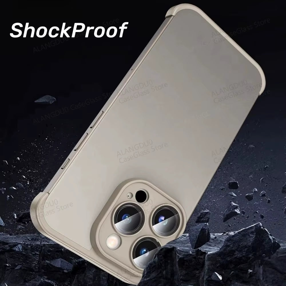 Lens Protector Corner Pad Case for Iphone 16 Pro Max 16Plus 16Pro Frame Protection TPU Corner Pad Case on Iphone 16Promax