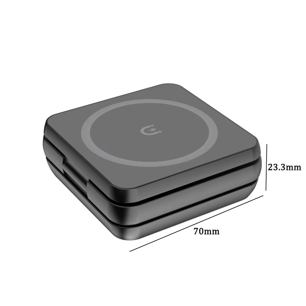 3 in 1 Foldable Magnetic Wireless Charg-Er Stand for Iphone 15 14 13 Iwatch 8 7 Air-Pods Pro Dock Station Fast Charging Holder