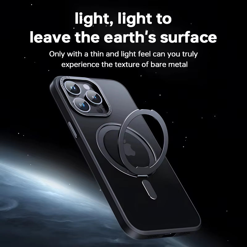 360° Rotation Holder for Magsafe Magnetic Wireless Charging Case for Iphone 15 14 13 12 11 Pro Max plus Phone Transparent Cover