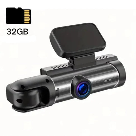 Dual View 1080P Dash Cam – Front & Inside Recording with Night Vision