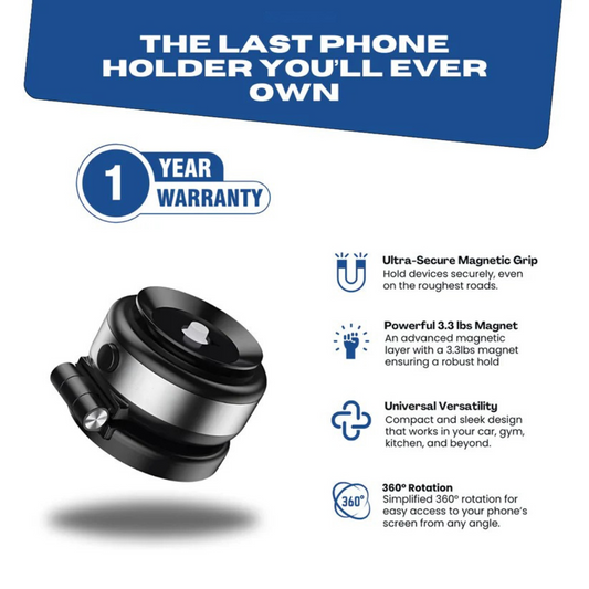 360° Magnetic Car Mount with Adjustable Arm