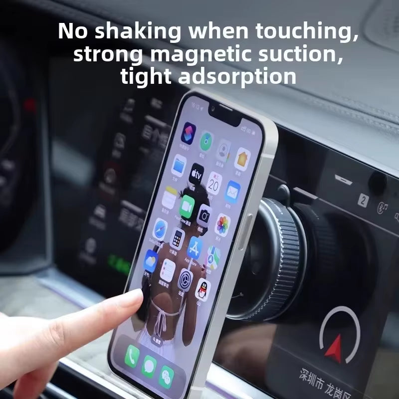 360° Rotation Suction Cup for Magsafe Magnetic Vacuum Car Phone Holder Navigation Stand Bracket Car Magnetic Holder for Phone