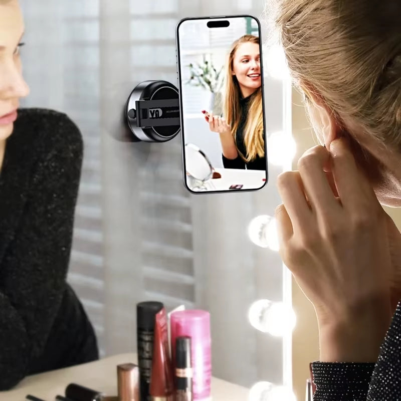 Car Mount Bracket Rack with Electric Vacuum Grip Nonslip Adjustable Dashboard Stand for 4.7" Phone Navigation Travel Use