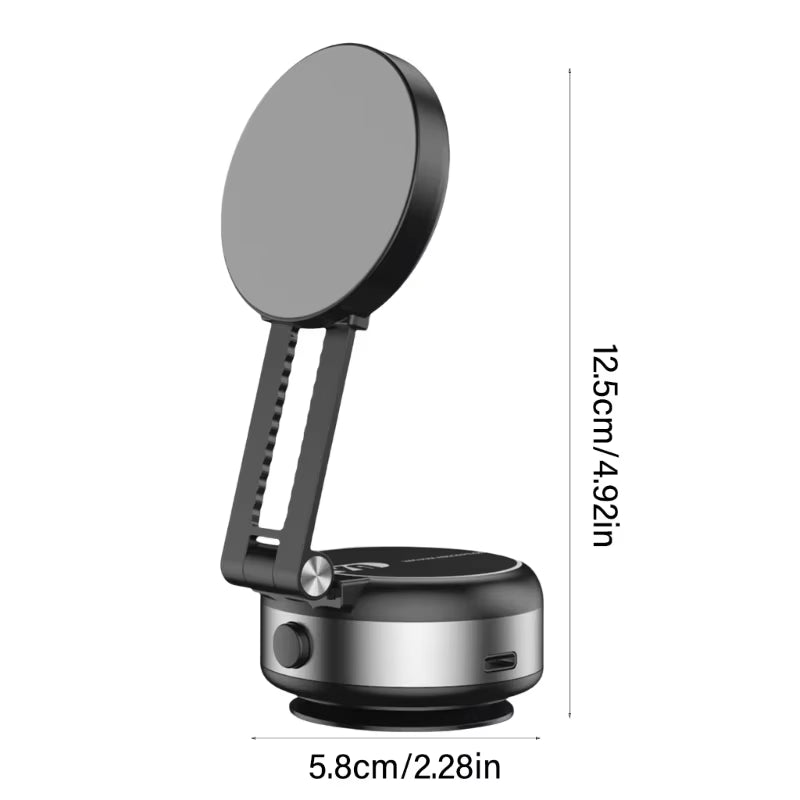 Car Mount Bracket Rack with Electric Vacuum Grip Nonslip Adjustable Dashboard Stand for 4.7" Phone Navigation Travel Use