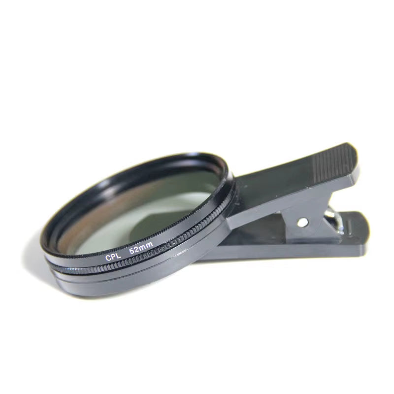 52MM Circular Universal Portable Polarizer Camera Lens CPL No Reflections Filter Professional for Iphone Mobile Phone Smartphone