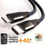 MFi Certified USB C to Lightning Cable Fast Charging Nylon Braided Cord