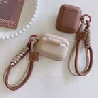 Caramel Silicone AirPods Case with Bracelet Strap Shockproof Protective Cover