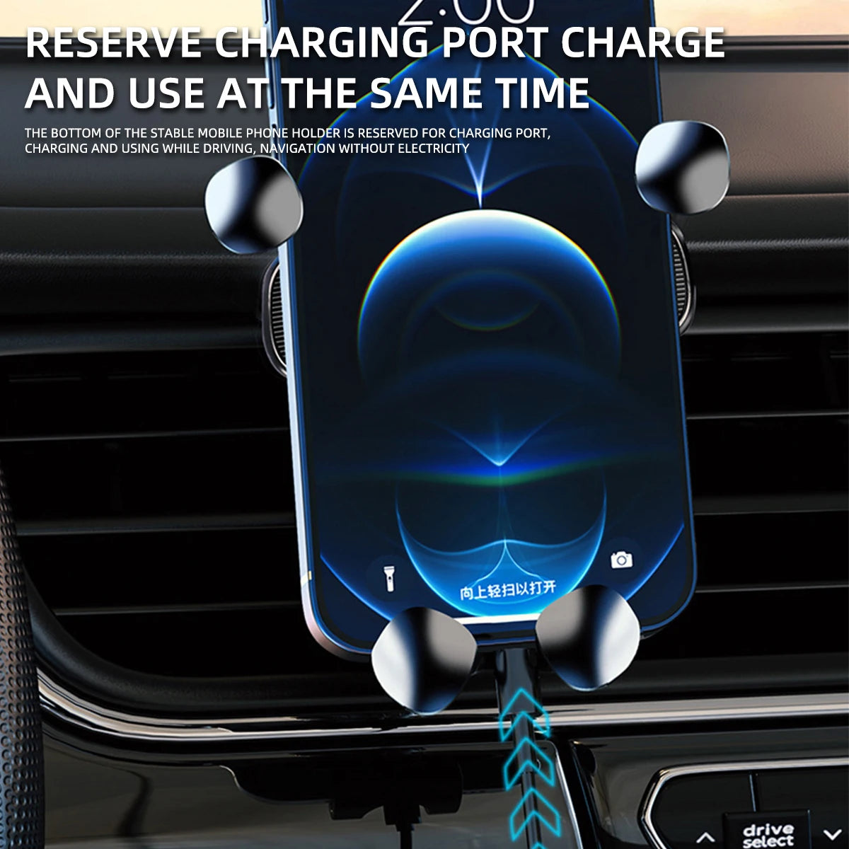 Magnetic Gravity Car Phone Holder Air Vent Mount Universal 4.7–7 Inch