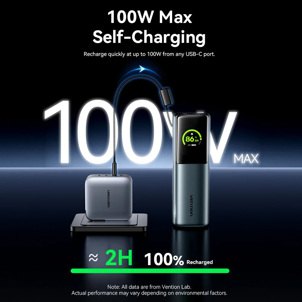 27000mAh Power Bank 200W PD3.1 Fast Charging 140W Laptop Portable Charger