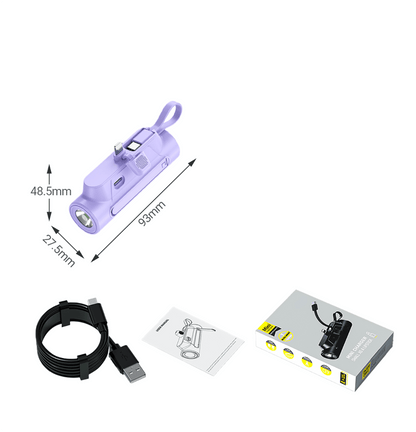 Multifunctional Portable Charger with Cable