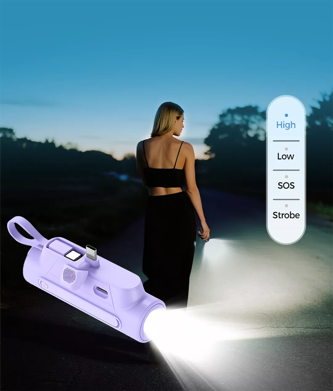 Multifunctional Portable Charger with Cable