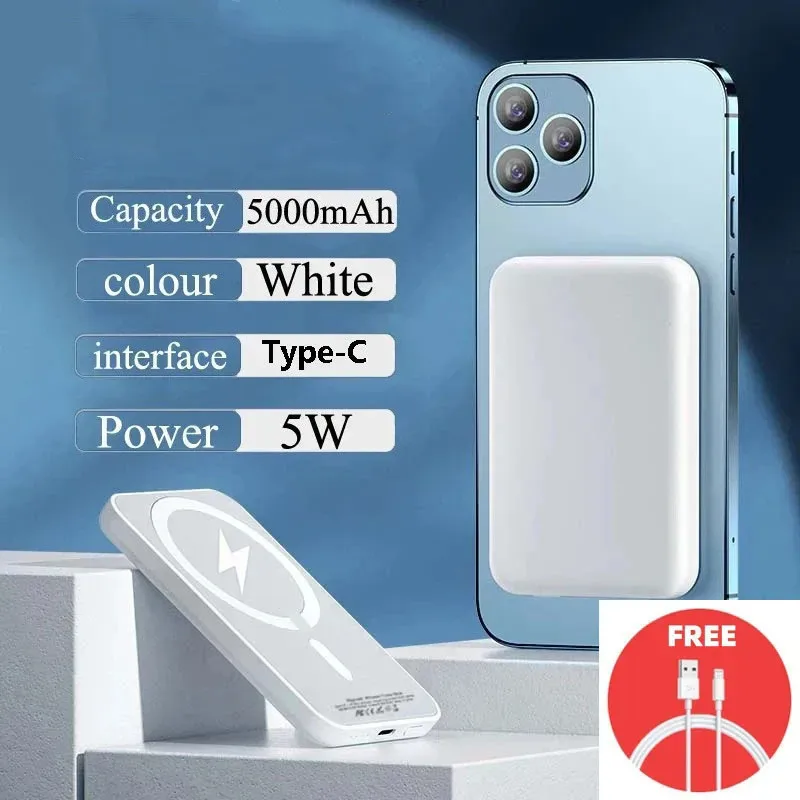 Magnetic Wireless Power Bank 5000mAh 10000mAh 20W Fast Charging MagSafe Portable Main image