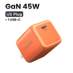 45W GaN USB C Fast Charger PD3.0 PPS QC3.0 Power Adapter