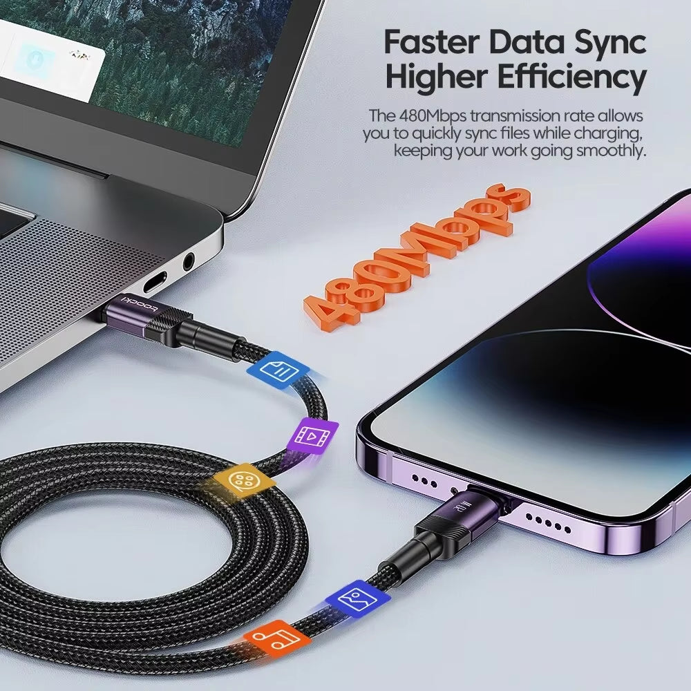 20W USB C to Lightning Cable Fast Charging iPhone PD Charger Cord