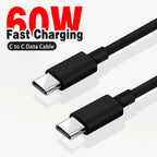 60W USB C to USB C Cable Fast Charging Data Cable Type C Cord