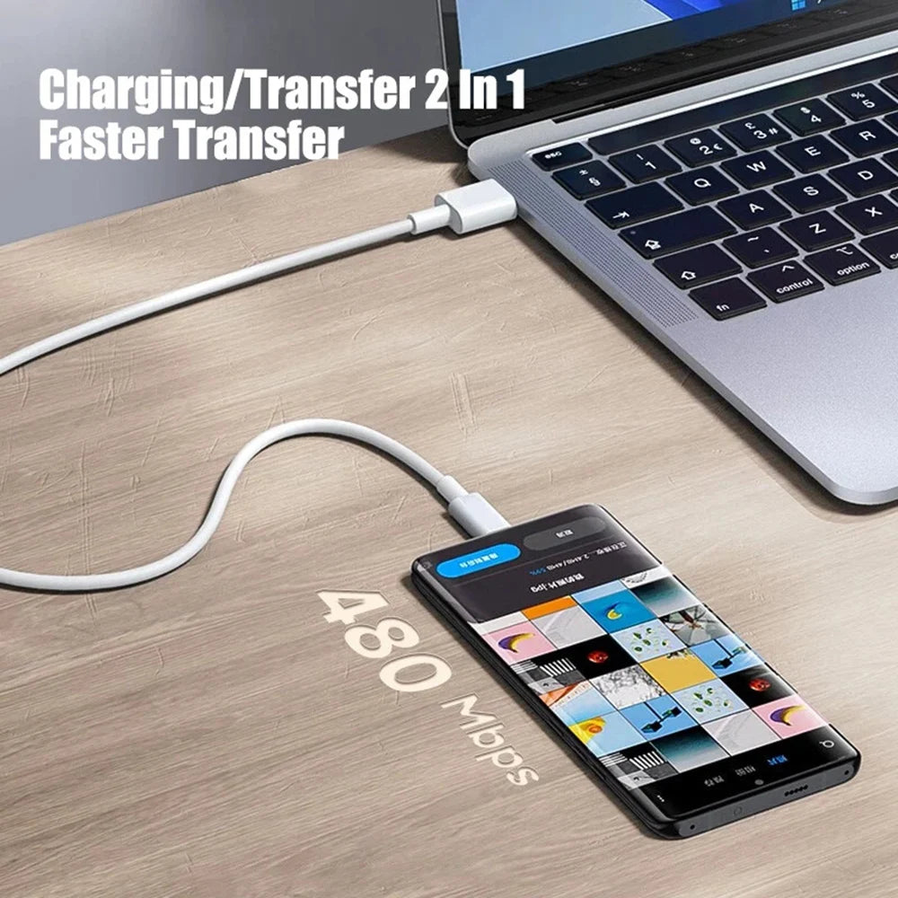 60W USB C to USB C Cable Fast Charging Data Cable Type C Cord