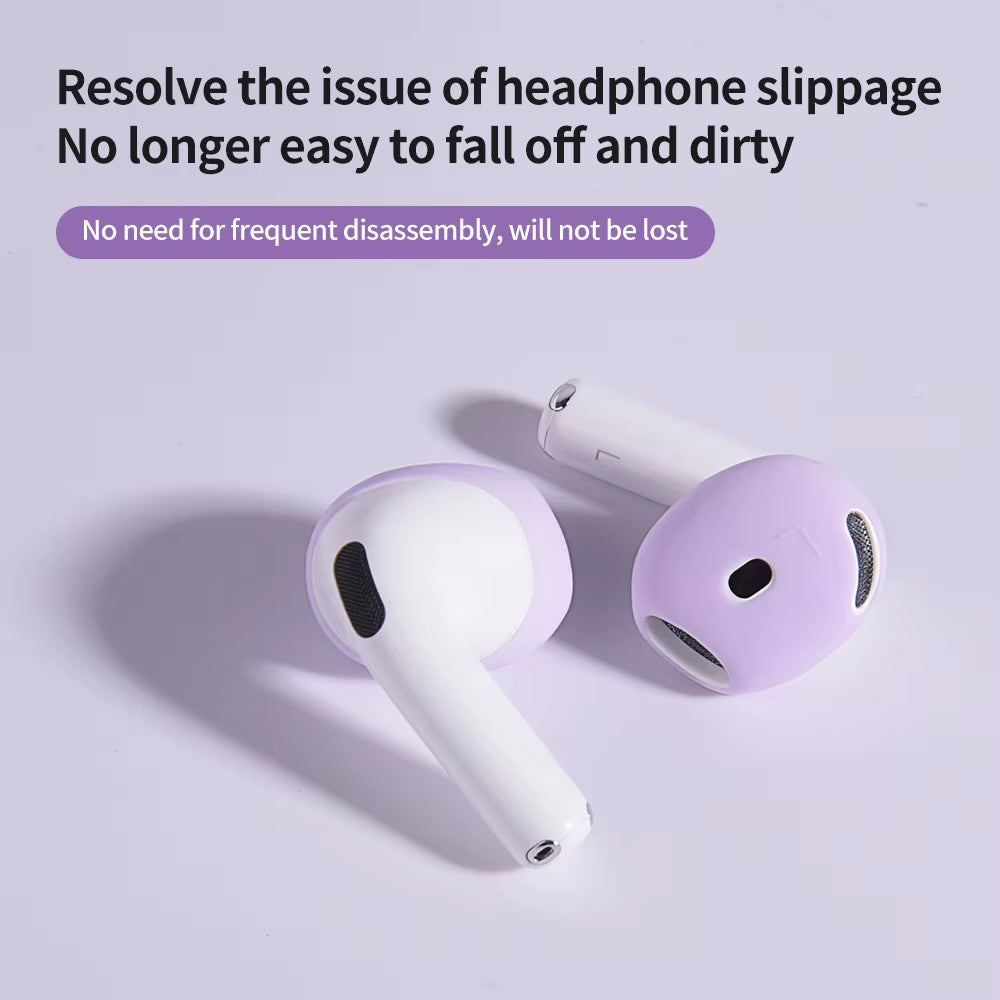 AirPods 4 Silicone Case Cover Protective Skin with Ear Tips Anti-Slip