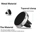 Magnetic Car Phone Holder Air Vent Mount Universal Smartphone Stand