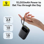 10000mAh 20000mAh Power Bank 22.5W Fast Charging Built-in USB-C Lightning Cable