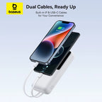 20000mAh Power Bank 22.5W Fast Charging Built-in Cable Portable Charger