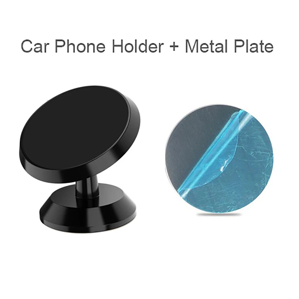 360 Magnetic Car Phone Holder Dashboard Mount Adjustable Mini Stand Main image