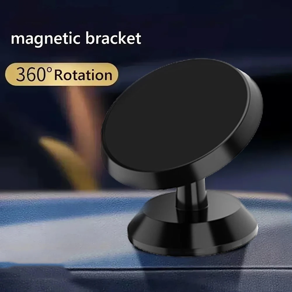 360 Magnetic Car Phone Holder Dashboard Mount Adjustable Mini Stand Secondary image