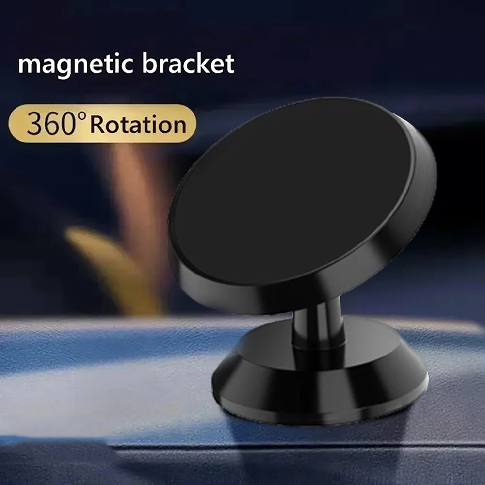 360 Magnetic Car Phone Holder Dashboard Mount Adjustable Mini Stand