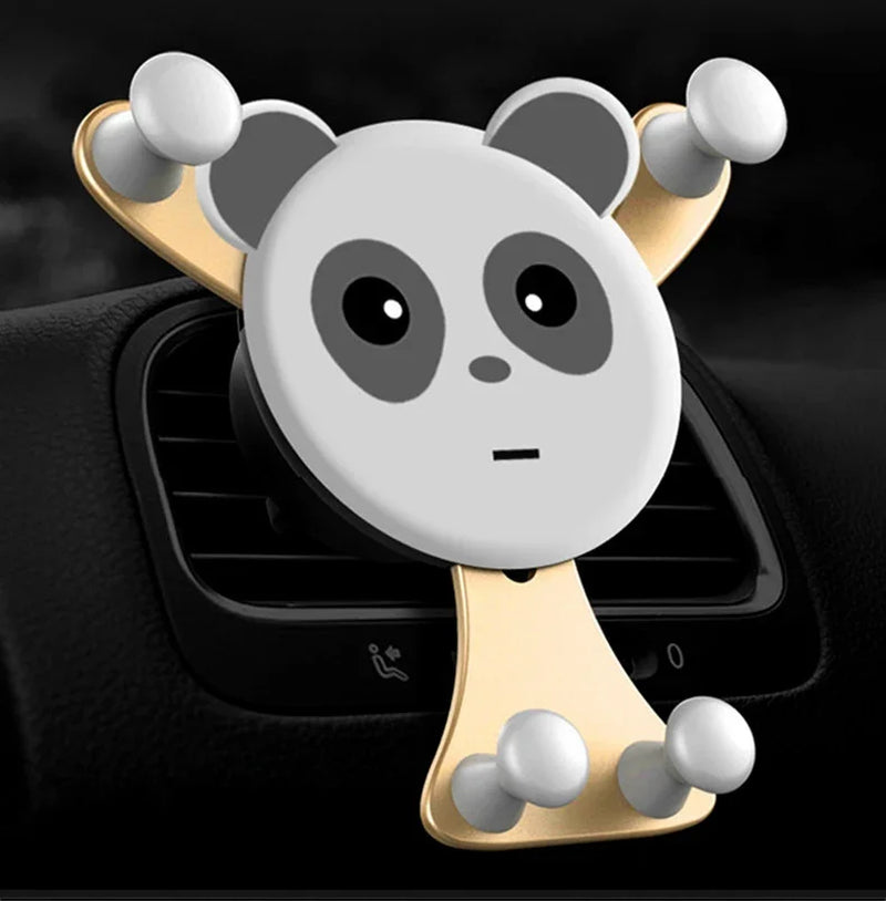 Gravity Car Air Vent Phone Holder Smile Design Universal Phone Mount