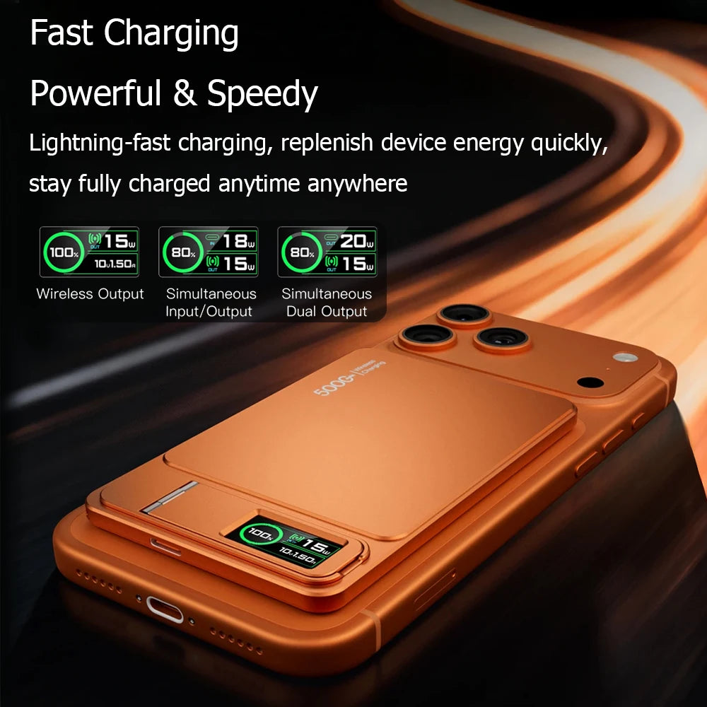 Magnetic Wireless Power Bank 10000mAh 20W Fast Charging Slim MagSafe Portable