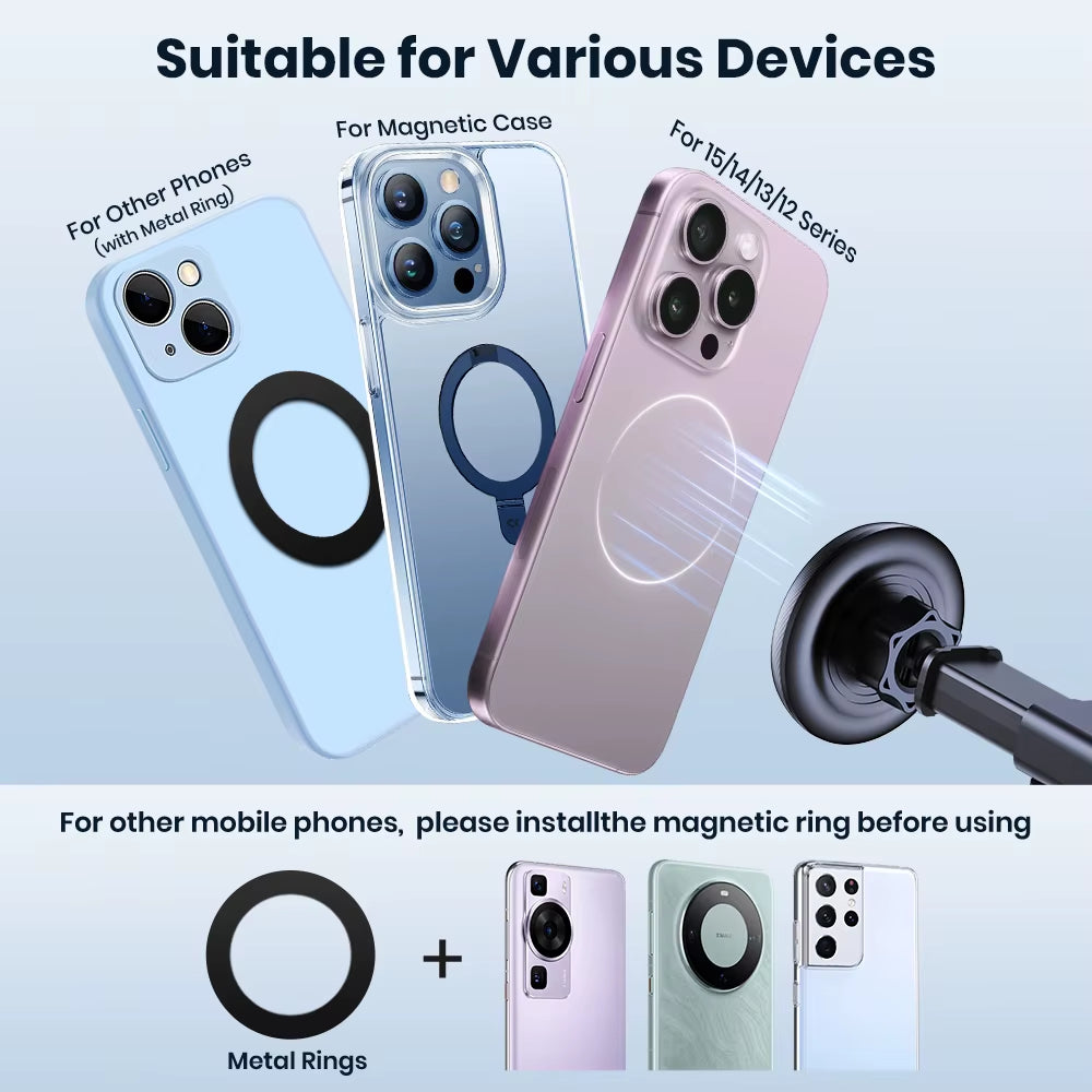 Magnetic MagSafe Car Phone Holder 360 Rotation Air Vent Dashboard Mount