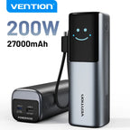 27000mAh Power Bank 200W PD3.1 Fast Charging 140W Laptop Portable Charger