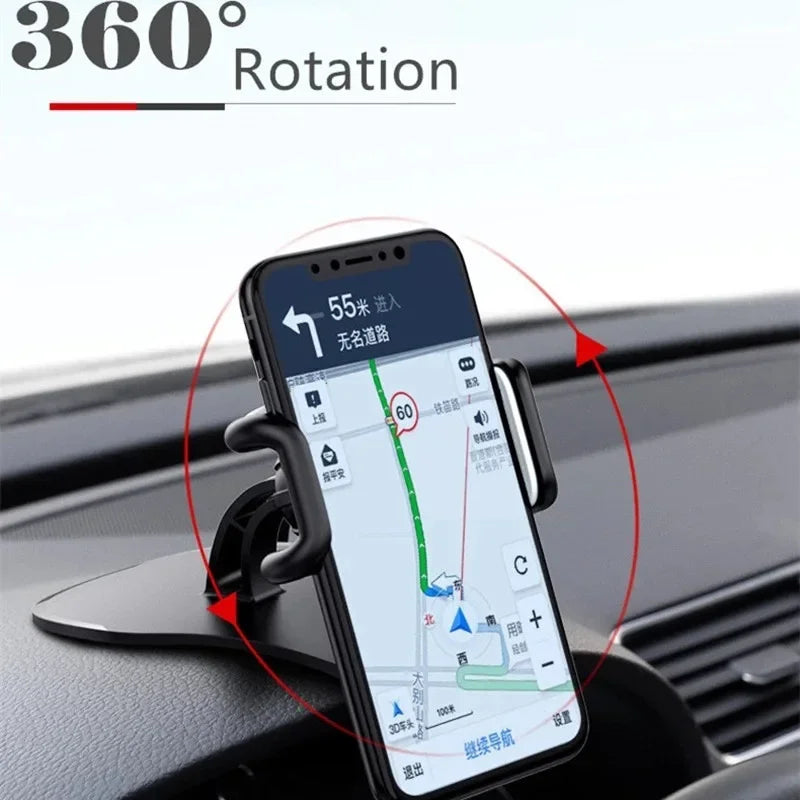 360 Rotatable Car Phone Holder Dashboard Mount Universal Grip Stand