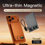 10000mAh Magnetic Wireless Power Bank 20W Fast Charging Slim MagSafe Portable