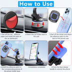 360 Rotatable Car Phone Holder Dashboard Windshield Mount Universal Stand