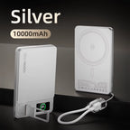 10000mAh Magnetic Wireless Power Bank 20W Fast Charging Slim MagSafe Portable