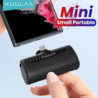 Mini Power Bank 4500mAh Portable Charger Built-in Plug Type-C Lightning