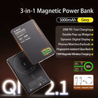Qi2.1 Magnetic Wireless Power Bank 5000mAh 10000mAh 20W Fast Charging