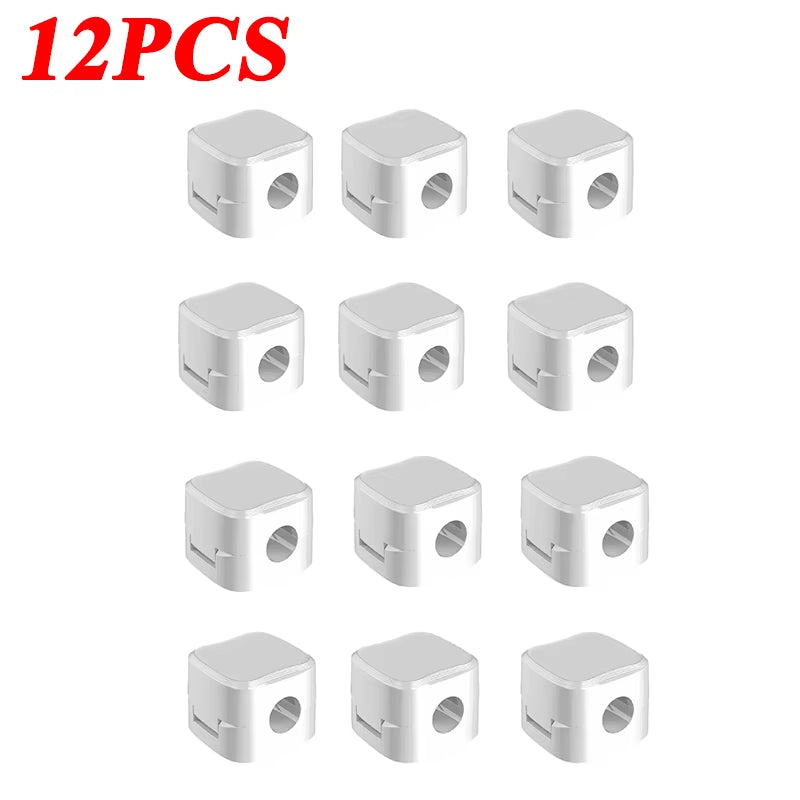 Magnetic Cable Clip Organizer Adhesive Wire Holder Desk Cable Management