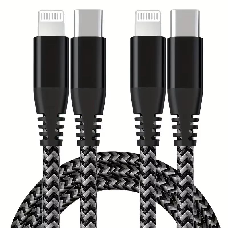 MFi Certified USB C to Lightning Cable Fast Charging Nylon Braided Cord