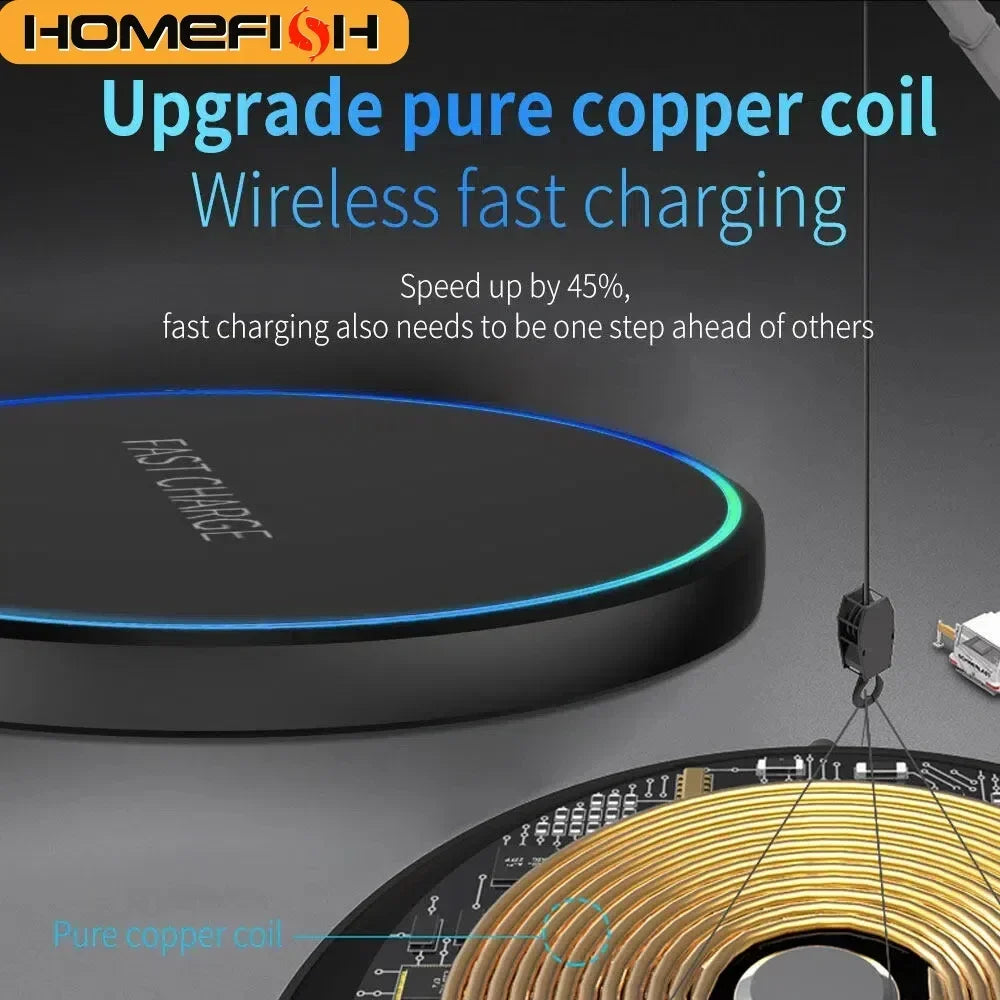 3 in 1 Wireless Charger Fast Charging Dock Phone Watch Earbuds Station
