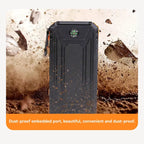 200000mAh Solar Power Bank Portable Charger USB-C USB-A Outdoor Battery