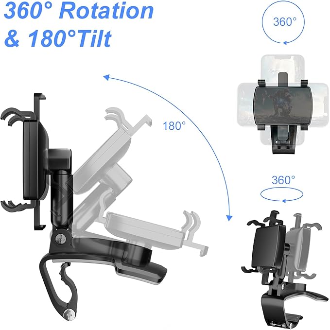 Adjustable Clip-On Dashboard Phone Holder