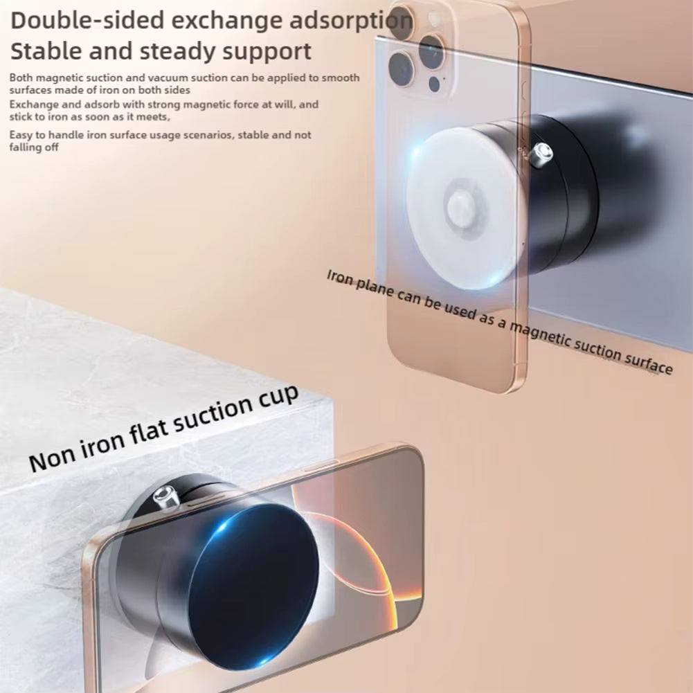 Double-Sided Suction Cup Bracket for Car Mount Mobile Phone Holder Magnetic Vacuum Adsorption Ultra Stable Suction Cup Bracket