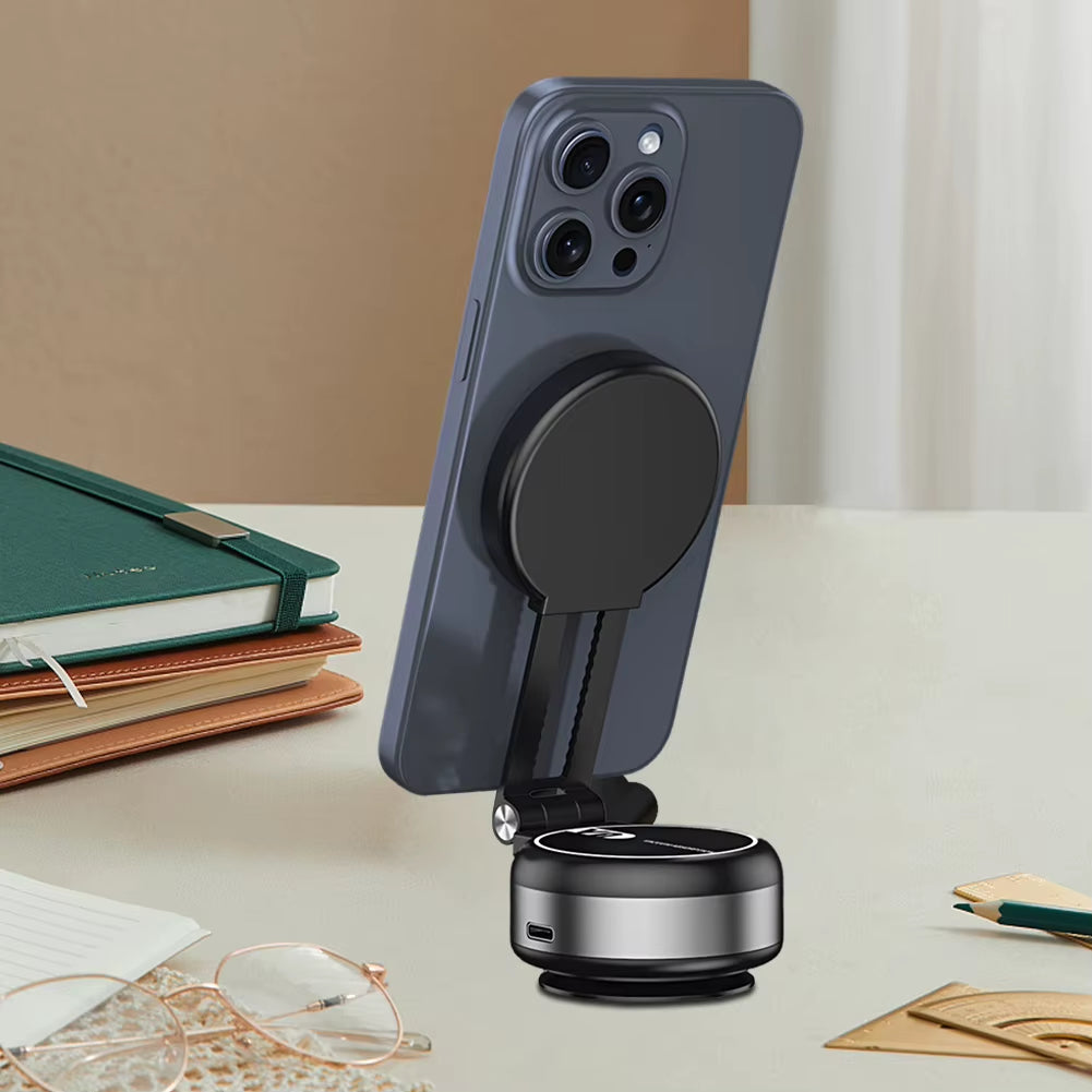 For Magsafe Car Magnetic Holder 360° Rotation Magnetic Car Stable Holder Electric Vacuum Swivel Stand for Iphone/Samsung/Xiaomi