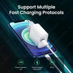 30W USB C PD Fast Charger iPhone Adapter with Type C Cable
