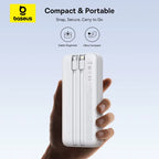 20000mAh Power Bank 22.5W Fast Charging Built-in Cable Portable Charger