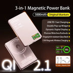 Qi2.1 Magnetic Wireless Power Bank 5000mAh 10000mAh 20W Fast Charging
