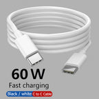 60W USB C to USB C Cable Fast Charging Data Cable Type C Cord