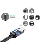 60W USB C to USB C Cable Fast Charging Data Cable Type C Cord