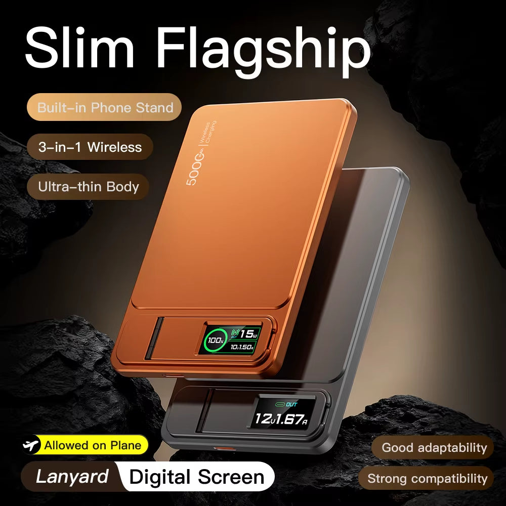 10000mAh Magnetic Wireless Power Bank 20W Fast Charging Slim MagSafe Portable